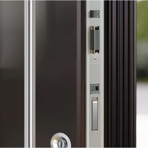 Mehrfachverriegelung / Schlosskasten in Nahaufnahme